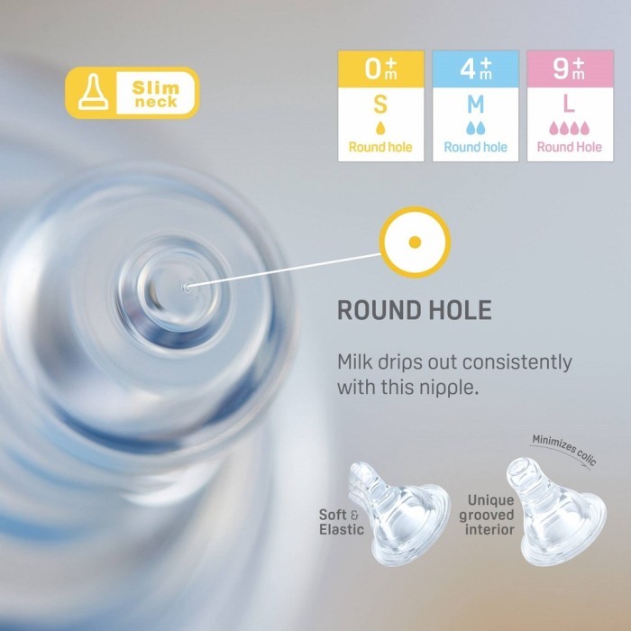 Pigeon Flexible 50Ml Botol Susu Newborn Bayi Baru Lahir Slim