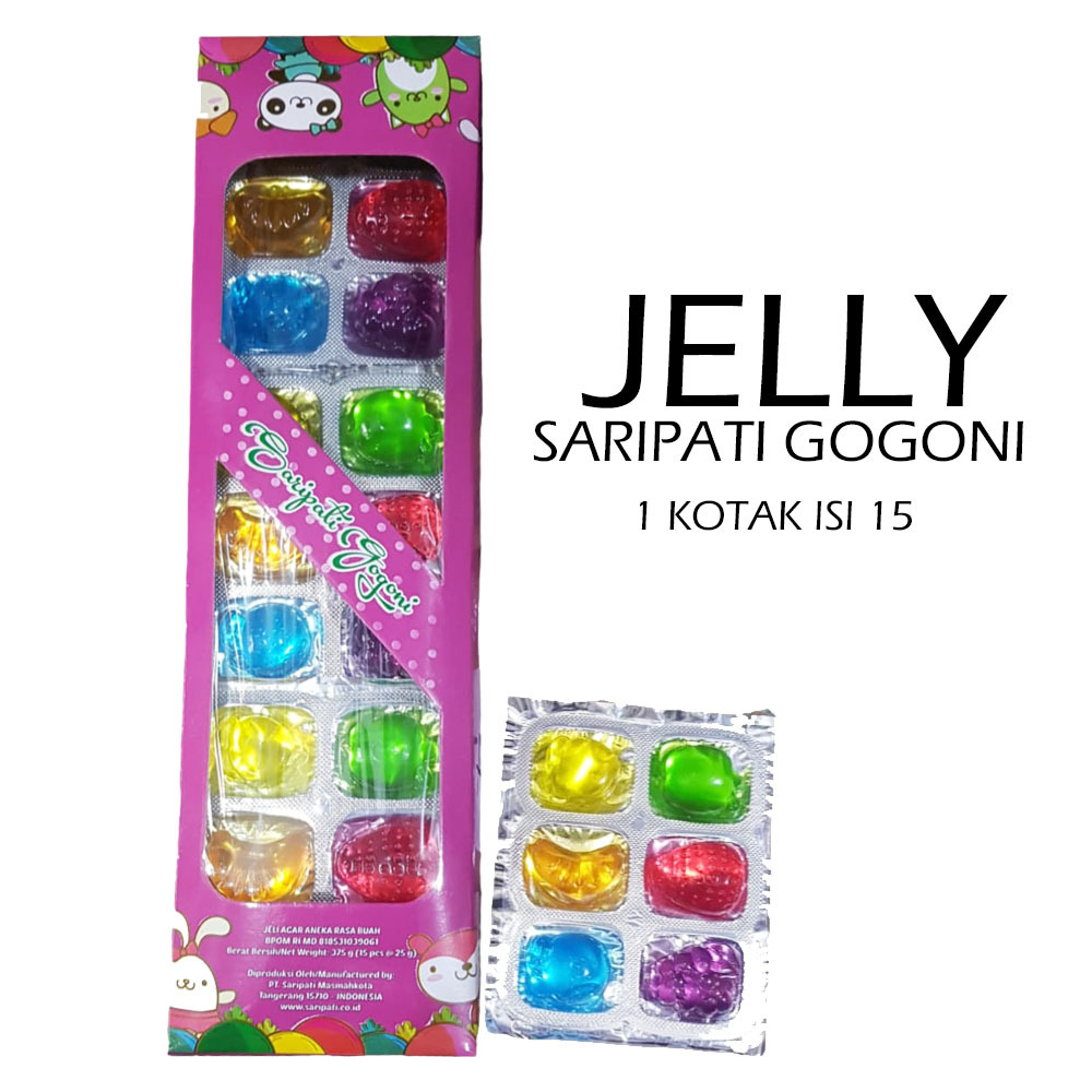 

JELLY AGAR AGAR SARIPATI GOGONI KOTAK ISI 15