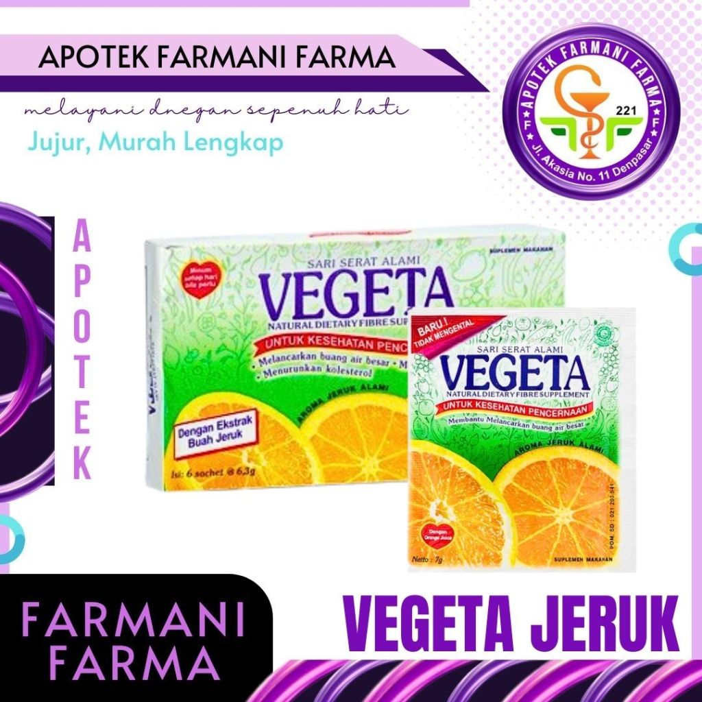 

Vegeta Rasa Jeruk / Sembelit / Minuman Serat