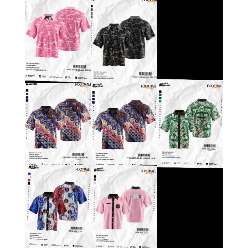 Batik Cerezo Osaka Printing/Kemeja Batik Cerezo Osaka/Kemeja Inter Miami x Bape Polosan/Makai Logo/K