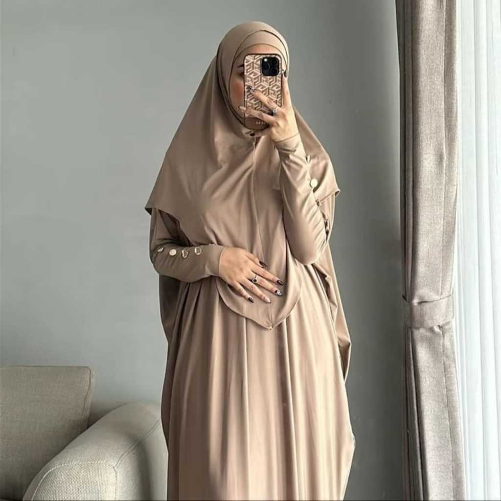 Gamis /abaya /mariam dress jersey premium /free hijab /kerudung jumbo gaun /Abaya Mewah  Gamis Umroh