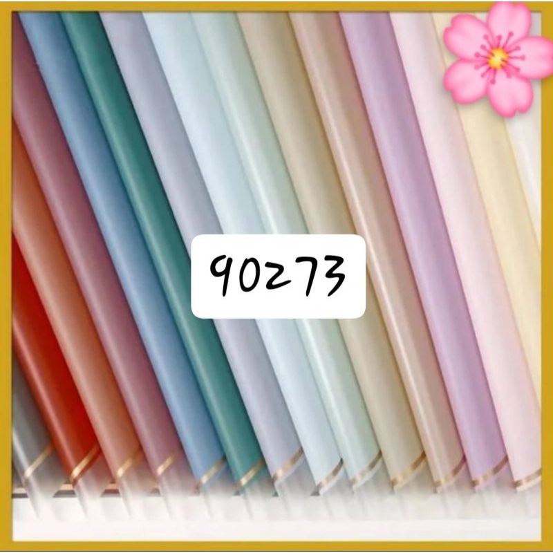 

KERTAS BUKET TRANSPARANT GOLD FRAME