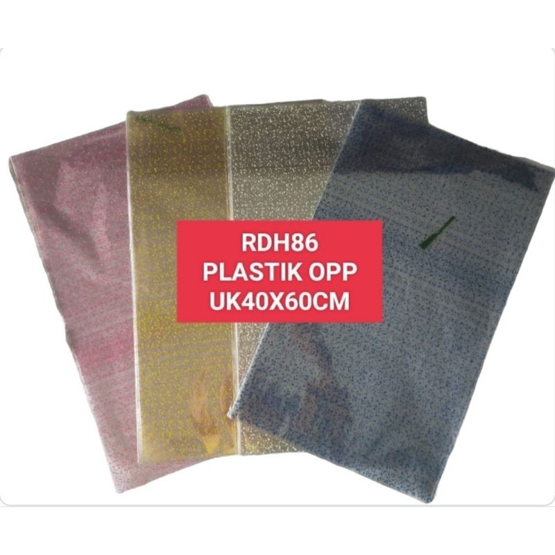 

opp flower plastik( Isi 12 pcs) snack parcel hadiah dll uk (40x60cm)