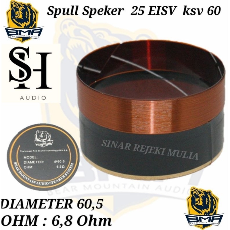 Spull Speaker BMA 60.5 mm 6.8 ohm / Spul Spool Voice Coil 60.2 mm 6.8
