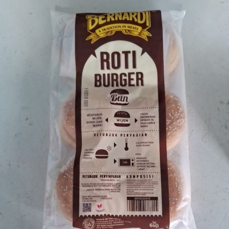 

bernadi roti burger wijen isi 6