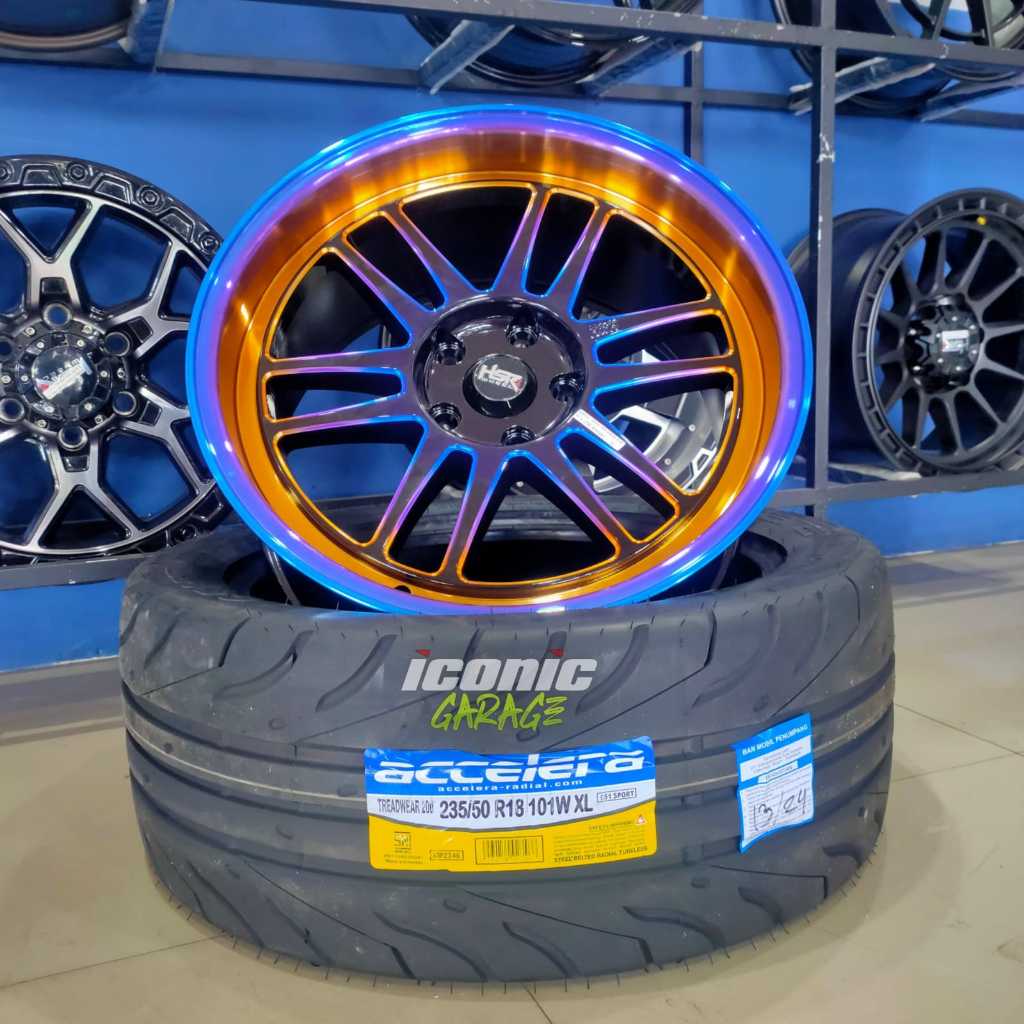 paket velg hsr ring18 rainbow dan ban mobil innova,hrv,crv,brv,rush,terios,outlander,xtrail
