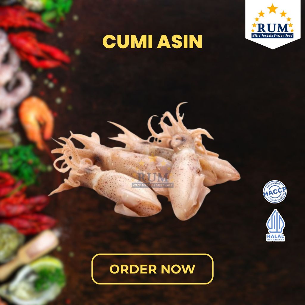 

Rum seafood/Baby Cumi Asin Enak/Sambal Cumi Asin/Cumi Asin Bersih