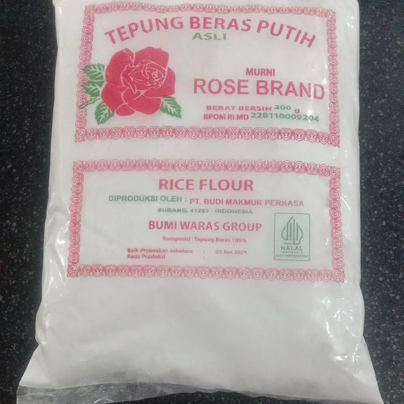 

Tepung Beras200g Rose brand