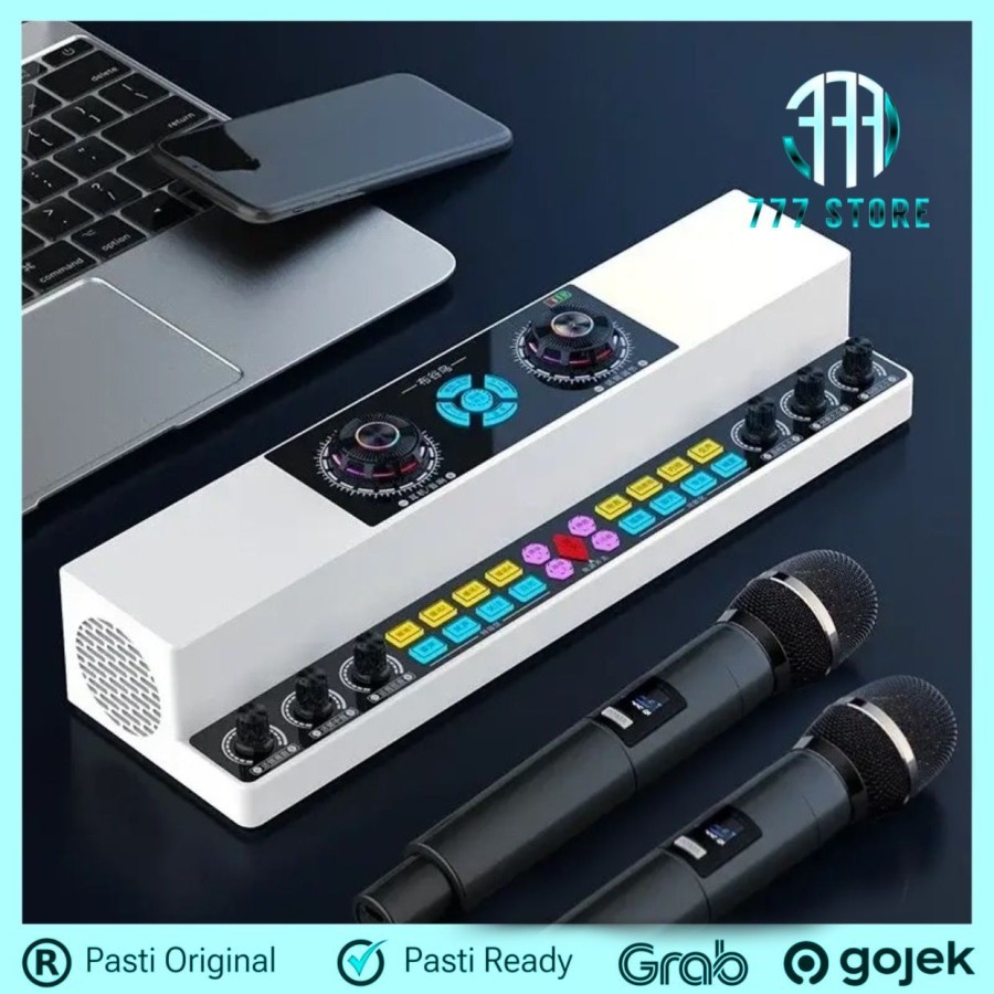 SoundCard Speaker All In One Sound Card Audio Microphone Karaoke KTV
