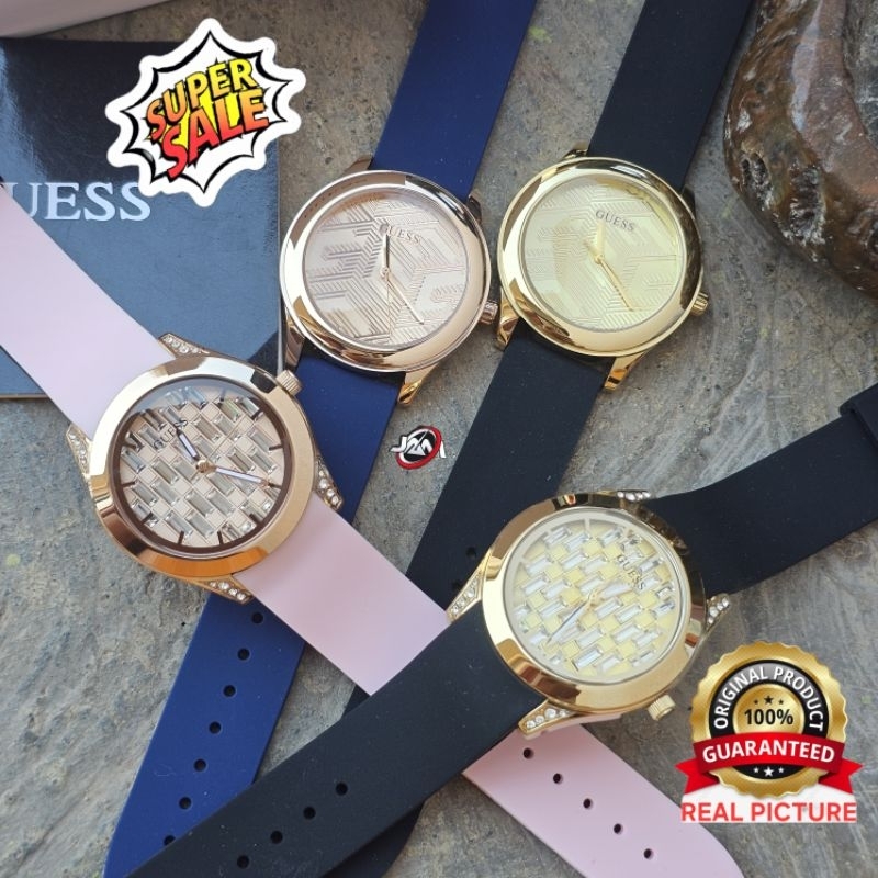 Guess Cubed dan Clarity Original Jam Tangan Wanita Free Box Ori GW0109L1 GW0109L2 GW0665L1 GW0665L2