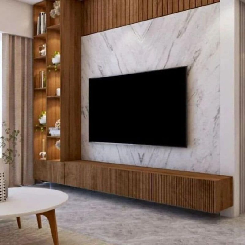 backdrop tv japandi