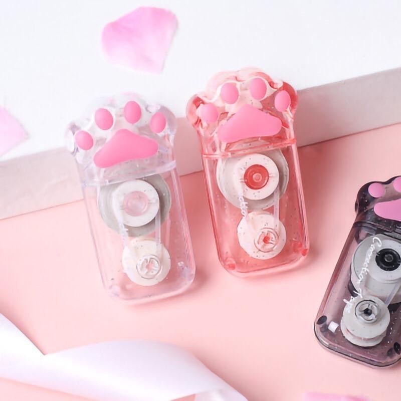 

tip ex roll correction tape roll paw cat kucing kaki cakar kucing transparant lucu unik