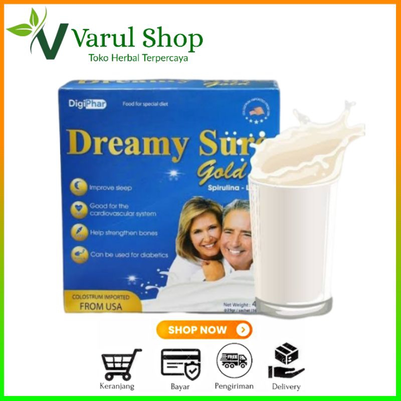 

DREAMY SURE GOLD MILK IMPORT USA SUSU MENGATASI INSOMNIA DAN GANGGUAN TIDUR