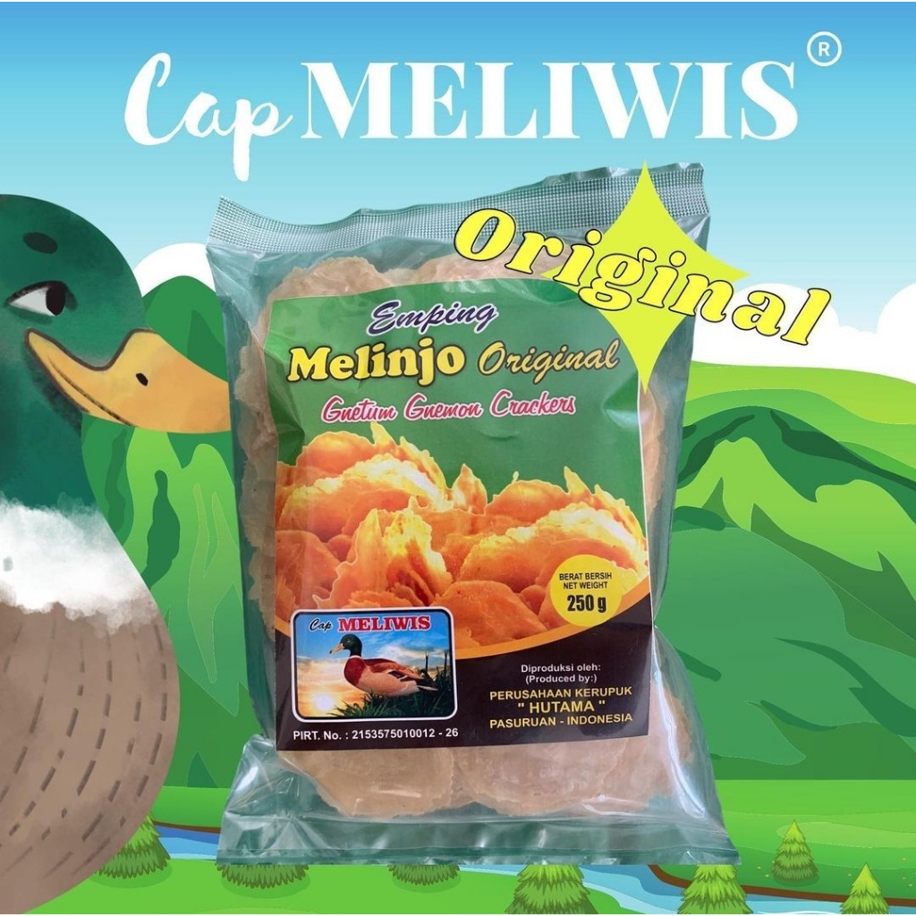 

Mlinjo Emping Original Cap Meliwis Hutama Khas Kota Pasuruan, Kemasan 250gr