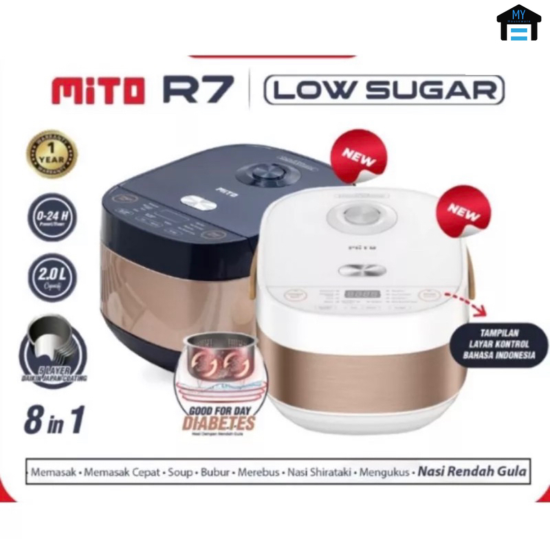 Mito Digital Rice Cooker R7 Low Sugar