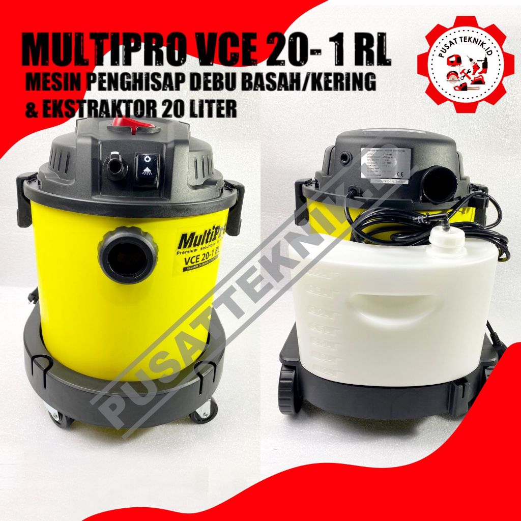 VACUUM CLEANER EXTRACTOR VCE 20 1RL VACUM 20 LITER VCE30-1RL MULTIPRO
