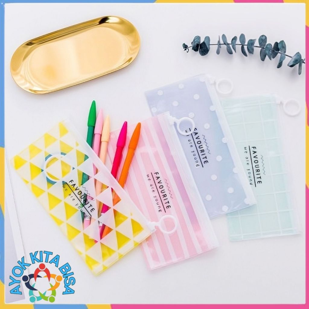 

AKB Tempat Pensil Pulpen Transparan Ziplock Karakter Serbaguna Pouch Zip Lock Penyimpanan Kosmetik Pouch Zipper Pencil Case Tempat Penyimpanan Alat Tulis Murah
