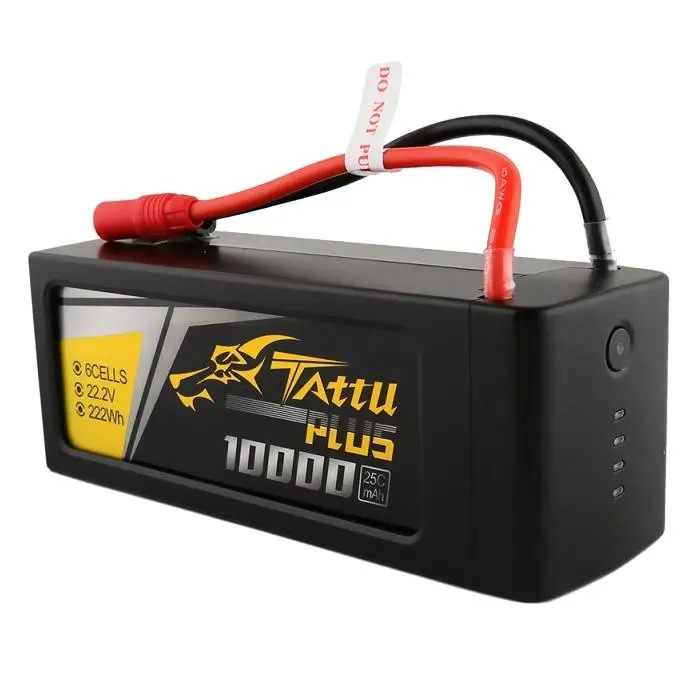 Battery LiPo Tattu 10000mAh 22.2V 25C 6S1P LiPo Battery Pack LiPo Baterai Tattu 10000mAh 22.2V 25C 6