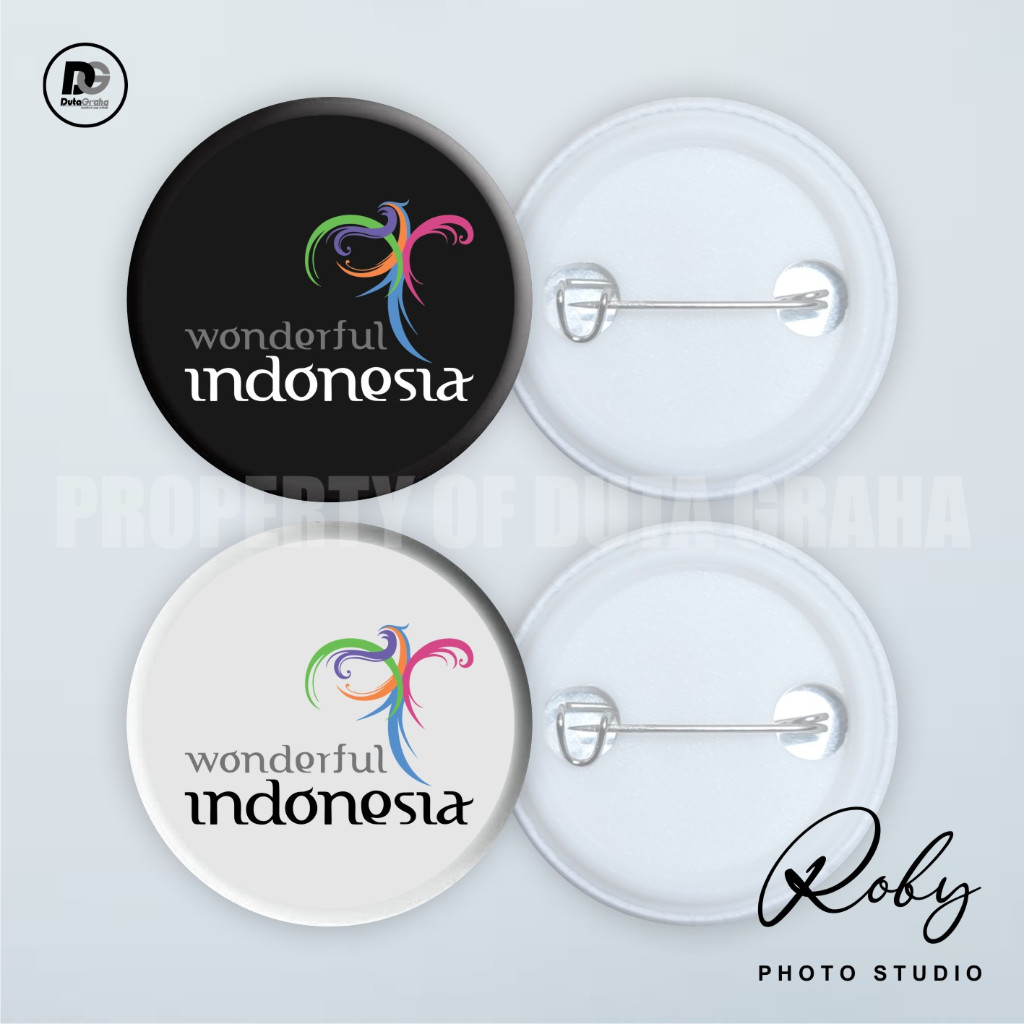 [PIN PRESS] WONDERFUL INDONESIA Pin Bros Aksesoris Souvenir PARIWISATA
