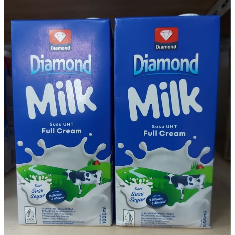 

Susu UHT Diamond Full Cream 1 liter.