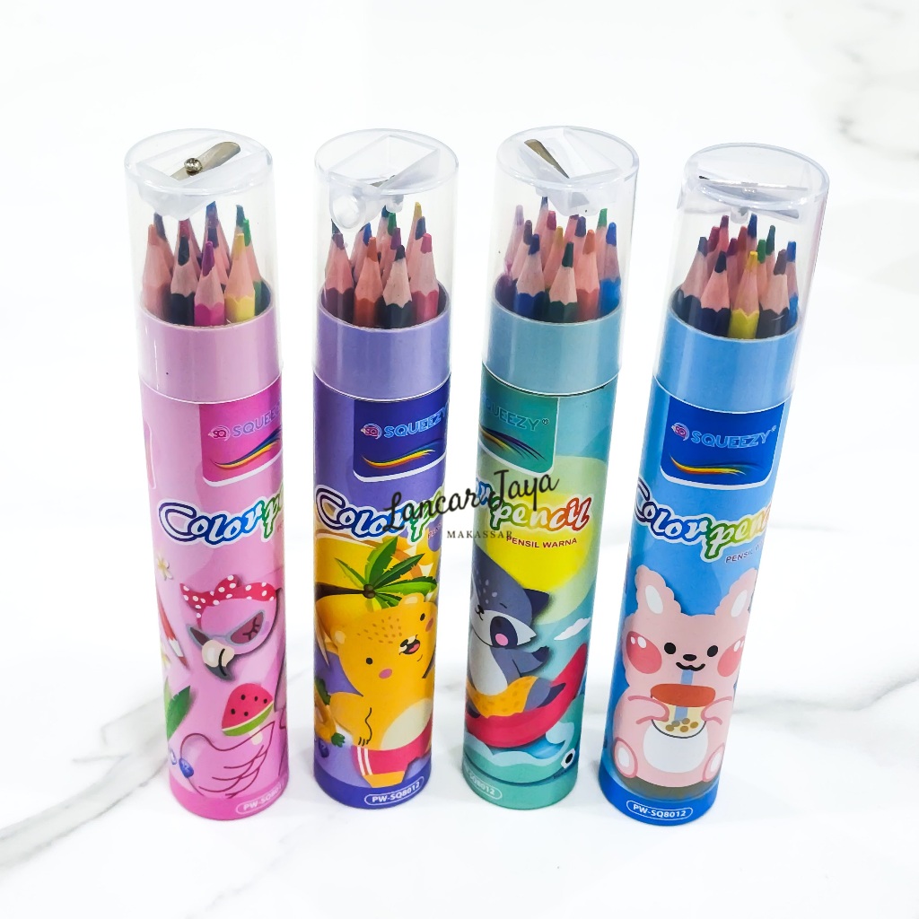 

Pensil 12w Squeezy PW-SQ8012 Tabung Fancy