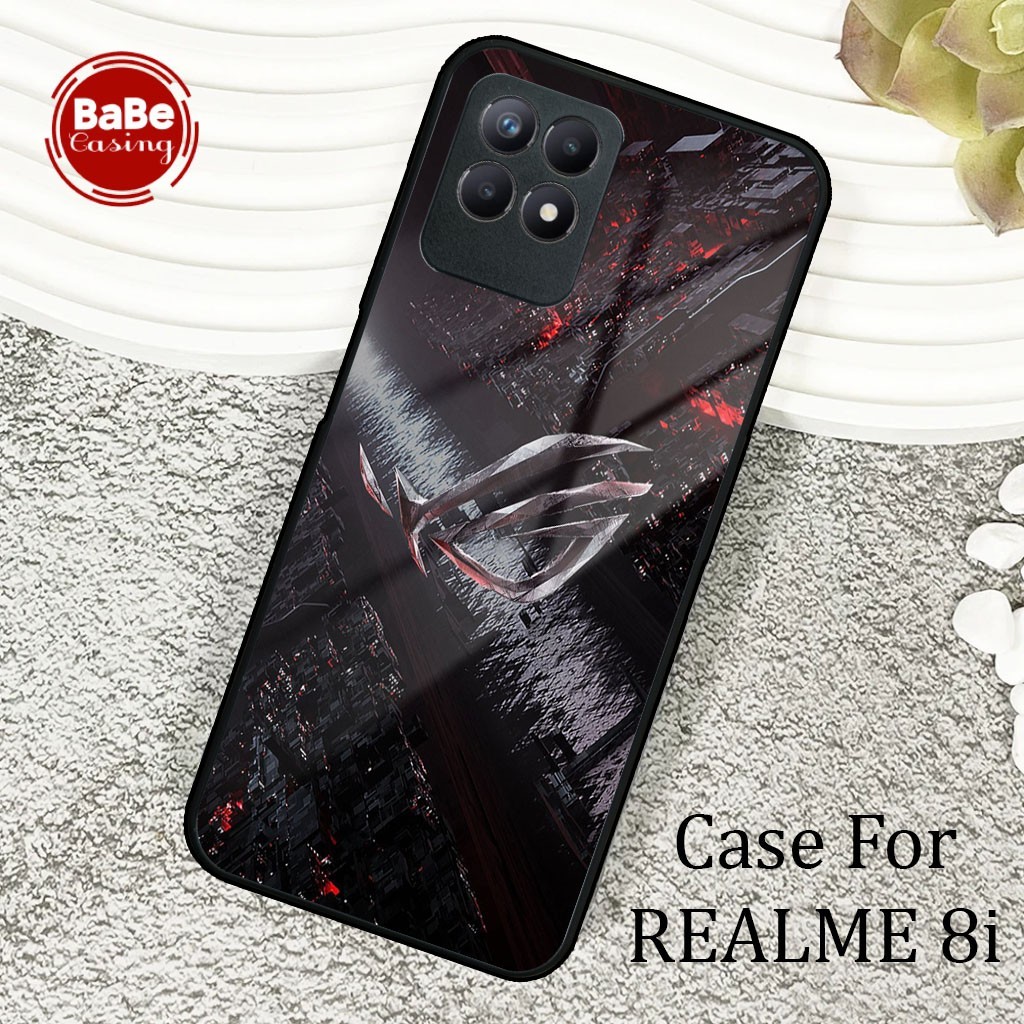 Case Realme 8i Terbaru - Casing Realme 8i - Motif Rog Hardcase Premium Glossy - Softcase Hp Realme C