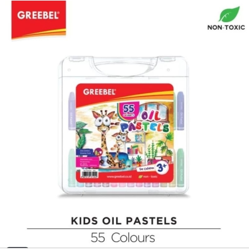 

Crayon Greebel Kids Oil Pastel Crayon 55 Color/ Warna