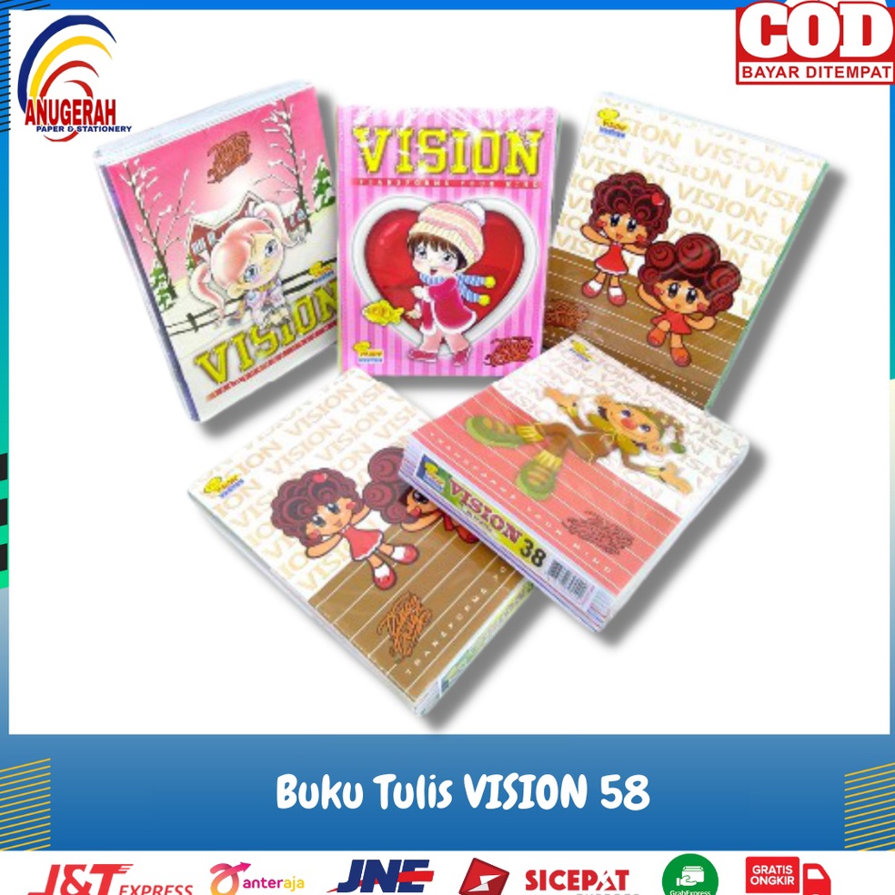 

KODE J8O6 Buku Tulis Vision 58 Murah PAK