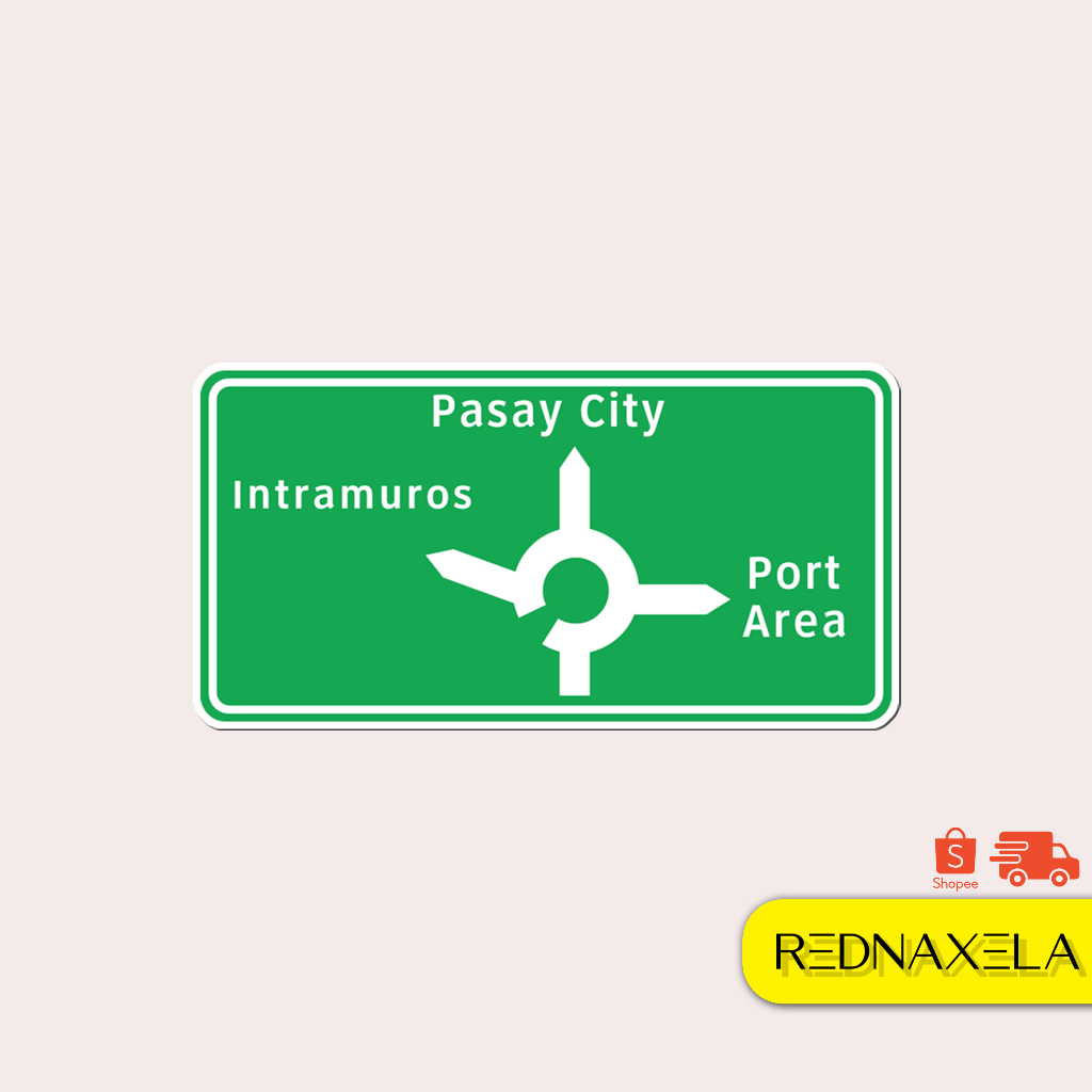 

Stiker Vinyl Road Sign (Philippines) Stiker Koper Outdoor Waterproof