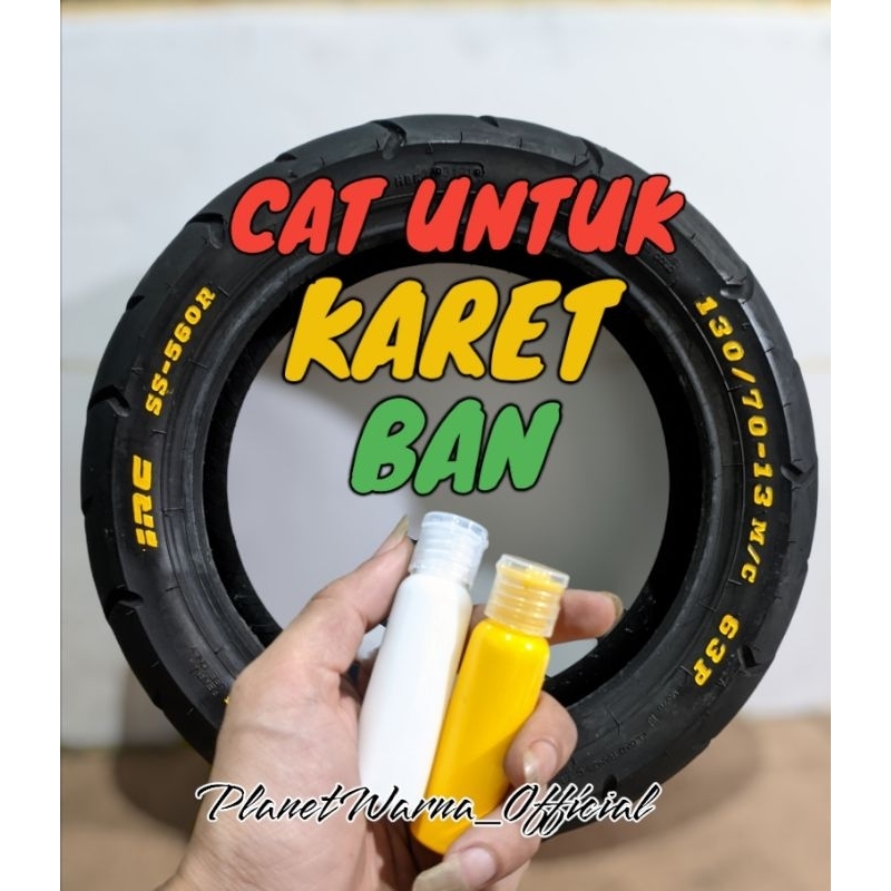 pewarna / cat karet ban motor & mobil