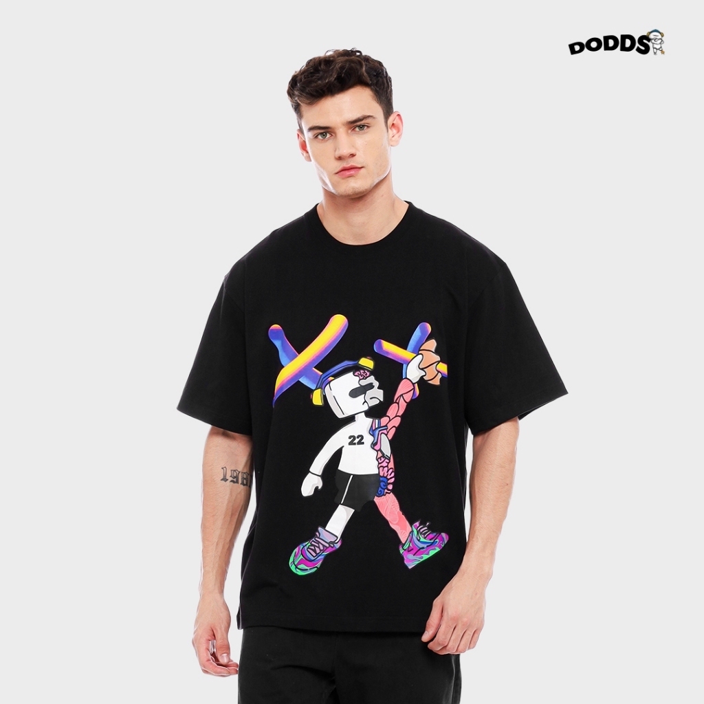 DODDS Kaos Oversize Unisex Basket X Denny Sumargo - Black