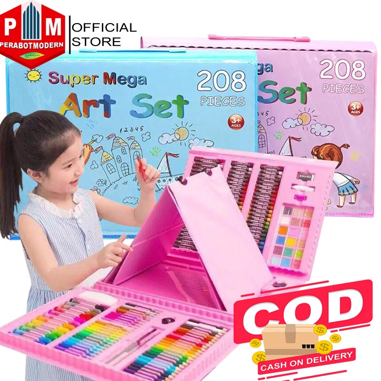 

KODE U3D5 Alat Lukis Set Super Mega Art 28 PCS Crayon Oil Paste Pensil Warna Pensil Warna Cair Anak Mewarnai