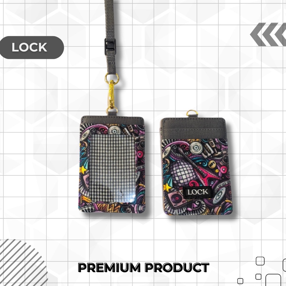 

KODE D4J7 Gantungan ID Card Kantor Kasual Kalung Name Tag Holder Lanyard Anti Air Pria Wanita ZS35