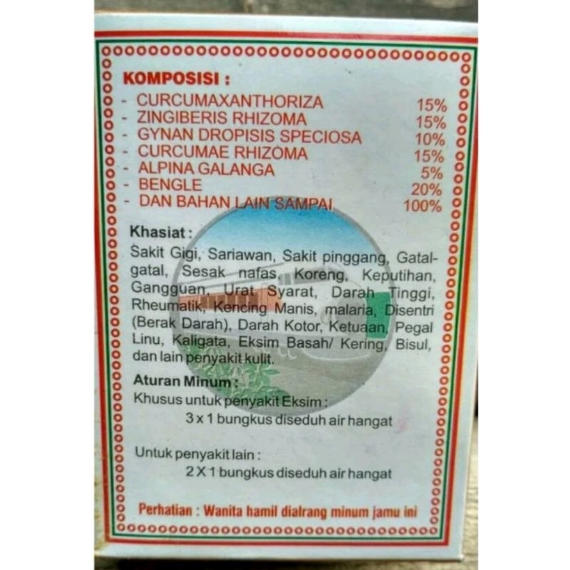

Jamu sedu tradisiona -SII NAT-RENNl ramuan terbaik