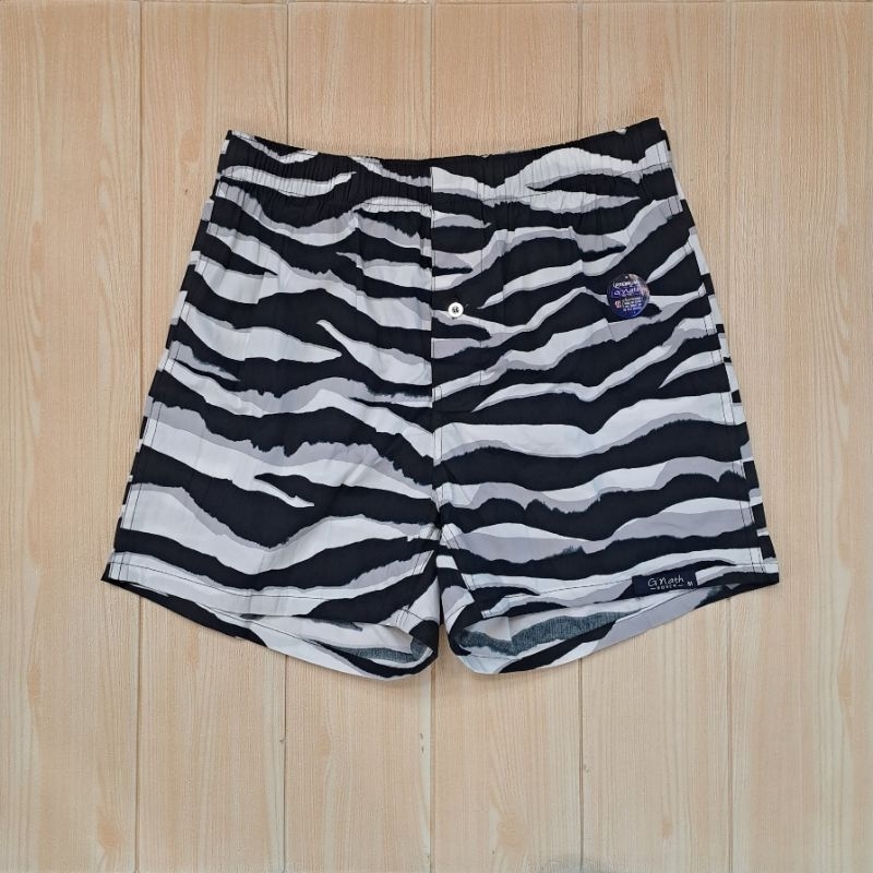 Boxer Pria Celana Pendek Dalaman Motif Print Macan