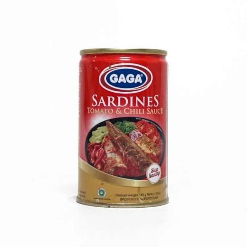 

Gaga Sardines Chilli and Tomato / Sarden Dalam Saus Tomat 155 gr