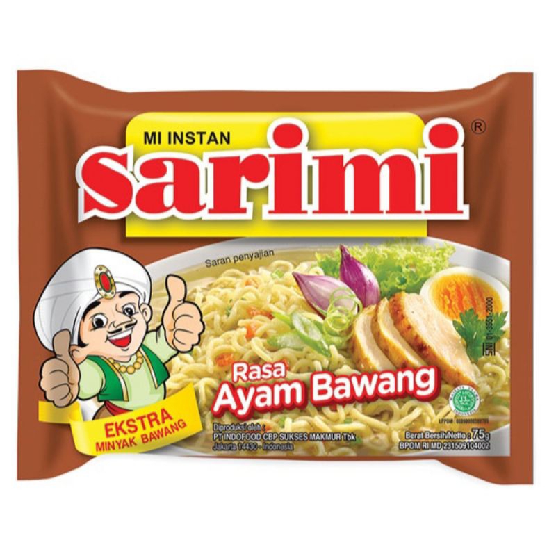 

Sarimi ayam bawang isi 3x75gr