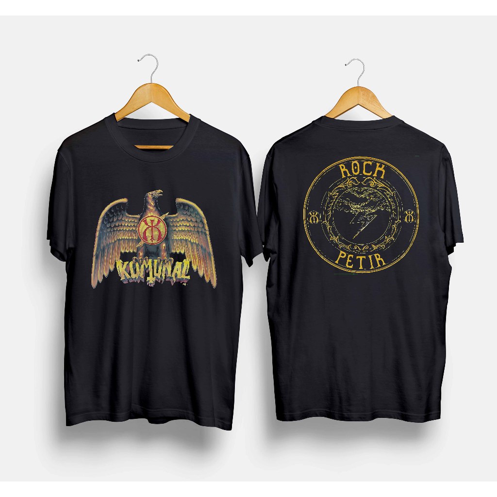 Kaos Band Komunal - Rock Petir / Tshirt Musik Rock Metal