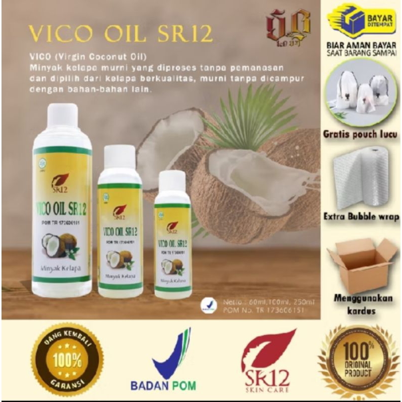 

virgin coconut oil/minyak kelapa murni SR12 (VICO/VCO) atasi ruam popok/biang keringat
