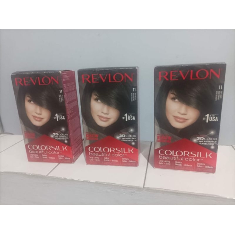

Revlon Colorsilk Beautiful Color/ Hair Color / Cat Rambut 11.Soft Black
