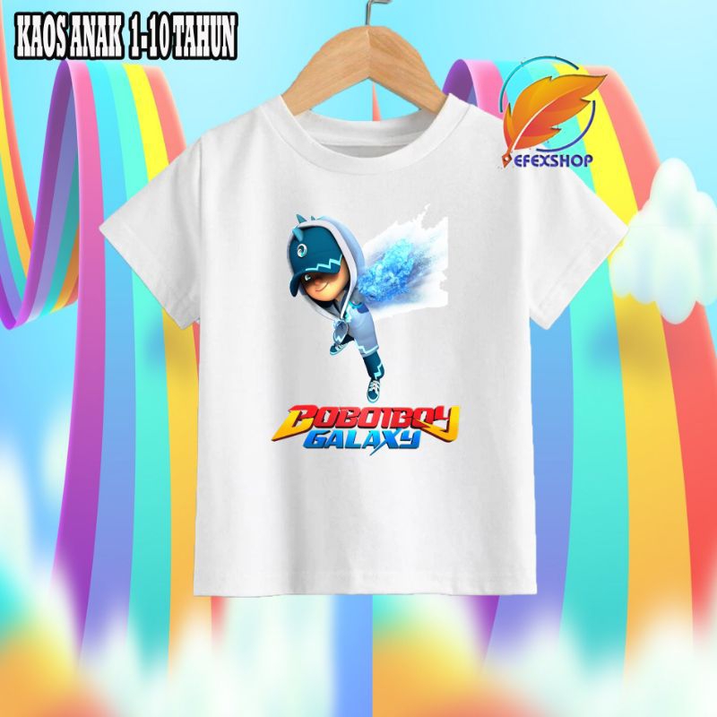 BAJU KAOS ANAK BOBOIBOY GALAXY KARAKTER