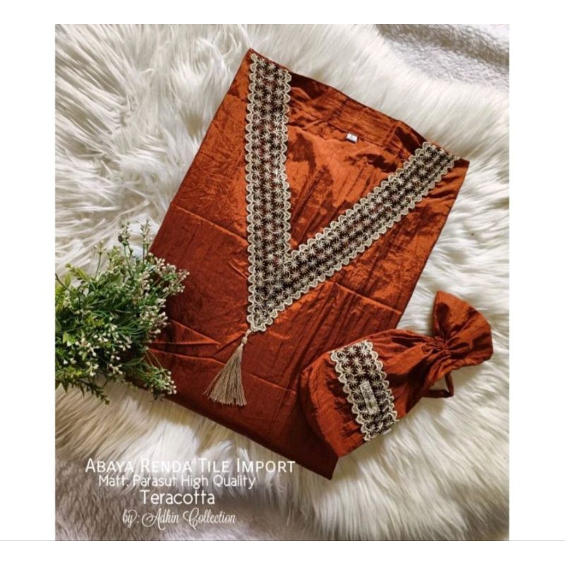 abaya/ mukena anak renda premium