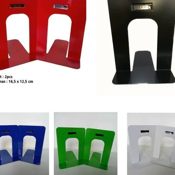 

KP8 Penyangga Buku Standard Book Besi Merk Lion No 7 PEMBATAS BUKU BESI BOOK END LION NO 7