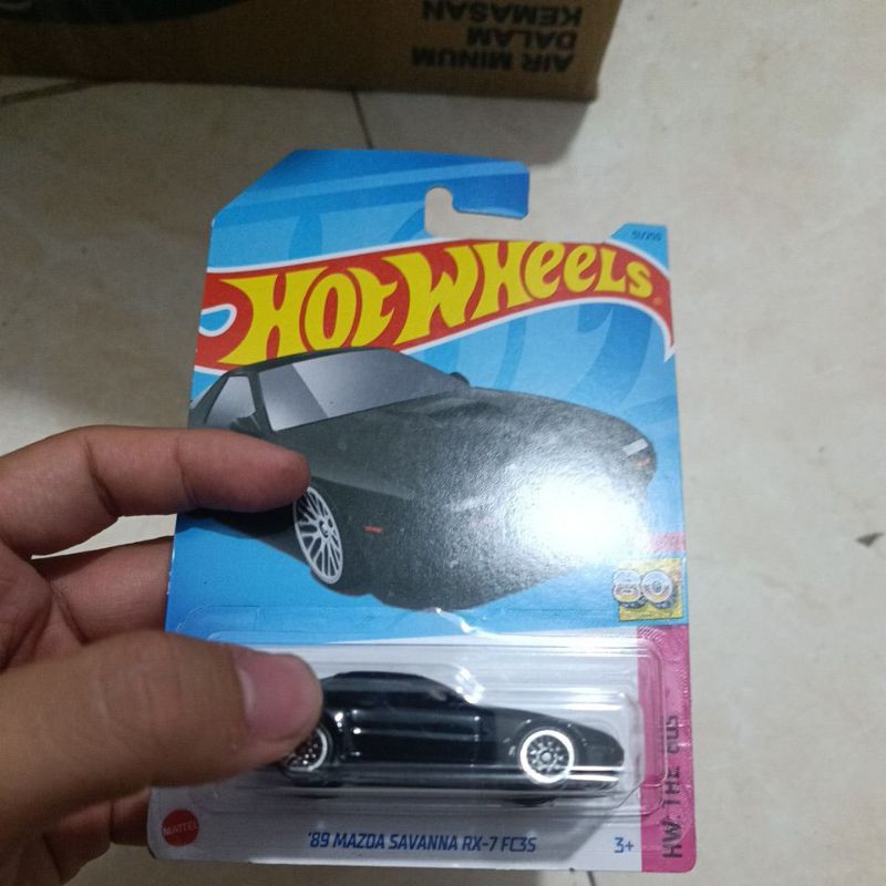 hotwheels mazda rx7 fc3s hitam
