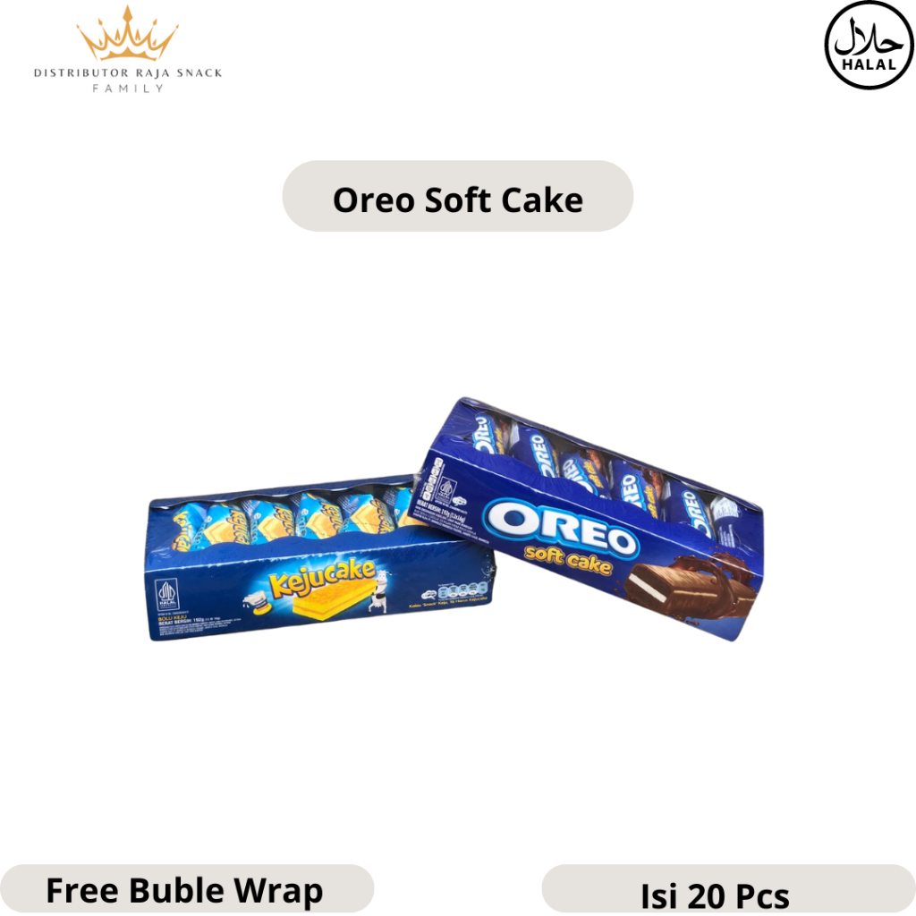 

Oreo Bolu Soft Cake Varian Rasa 1 Box Isi 12pcs @16gram