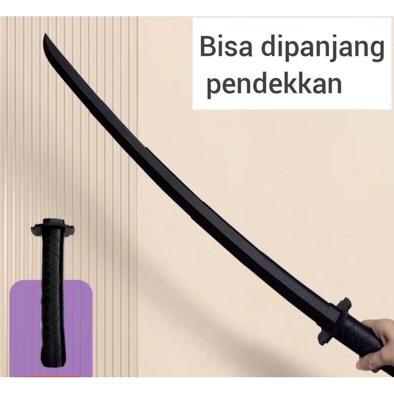 Katana pedang samurai mainan jepang foldable telescopic sword toy toys pedang pedangan plastik alat 