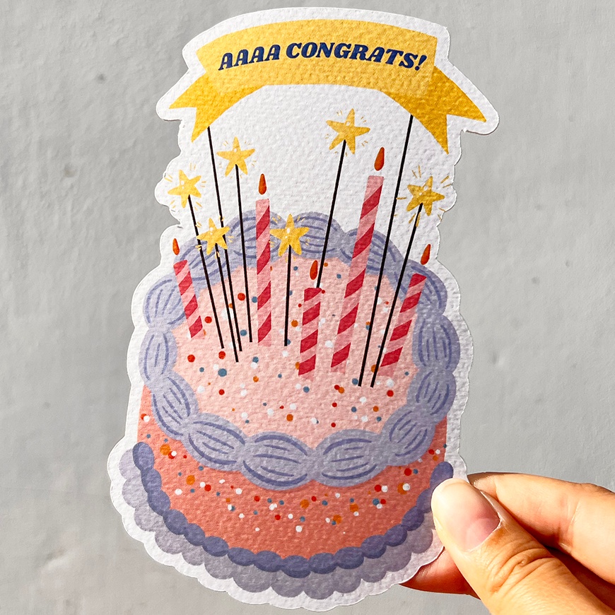 

KI3 Greeting Card with Envelope Congrats V Paper Co