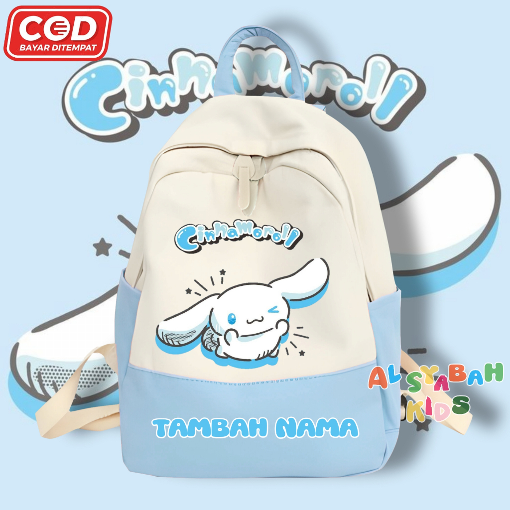 Tas Anak Cinnamoroll / Tas Sekolah Anak Cinnamoroll SD TK