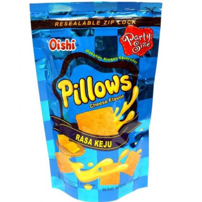 

SERENTAK Oishi Pillows Party 1 gr cheese cemilan snack keju
