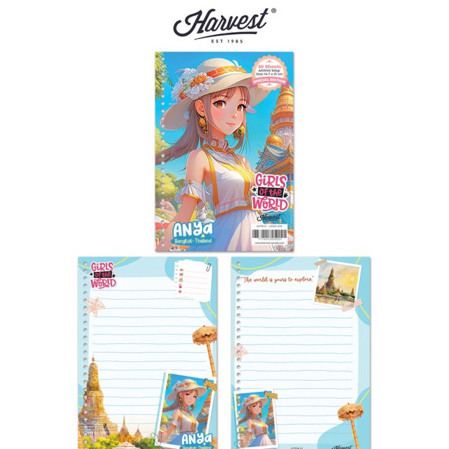 

Flash Sale Loose Leaf Kes Binder Harvest A5 Girls of The World Bangkok